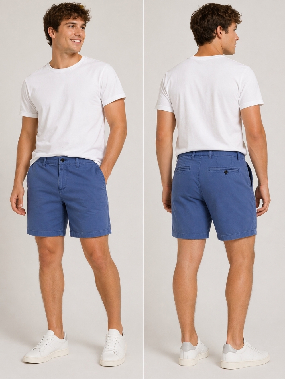 GAP Blue Flat Front Shorts Classic Tailored Fit